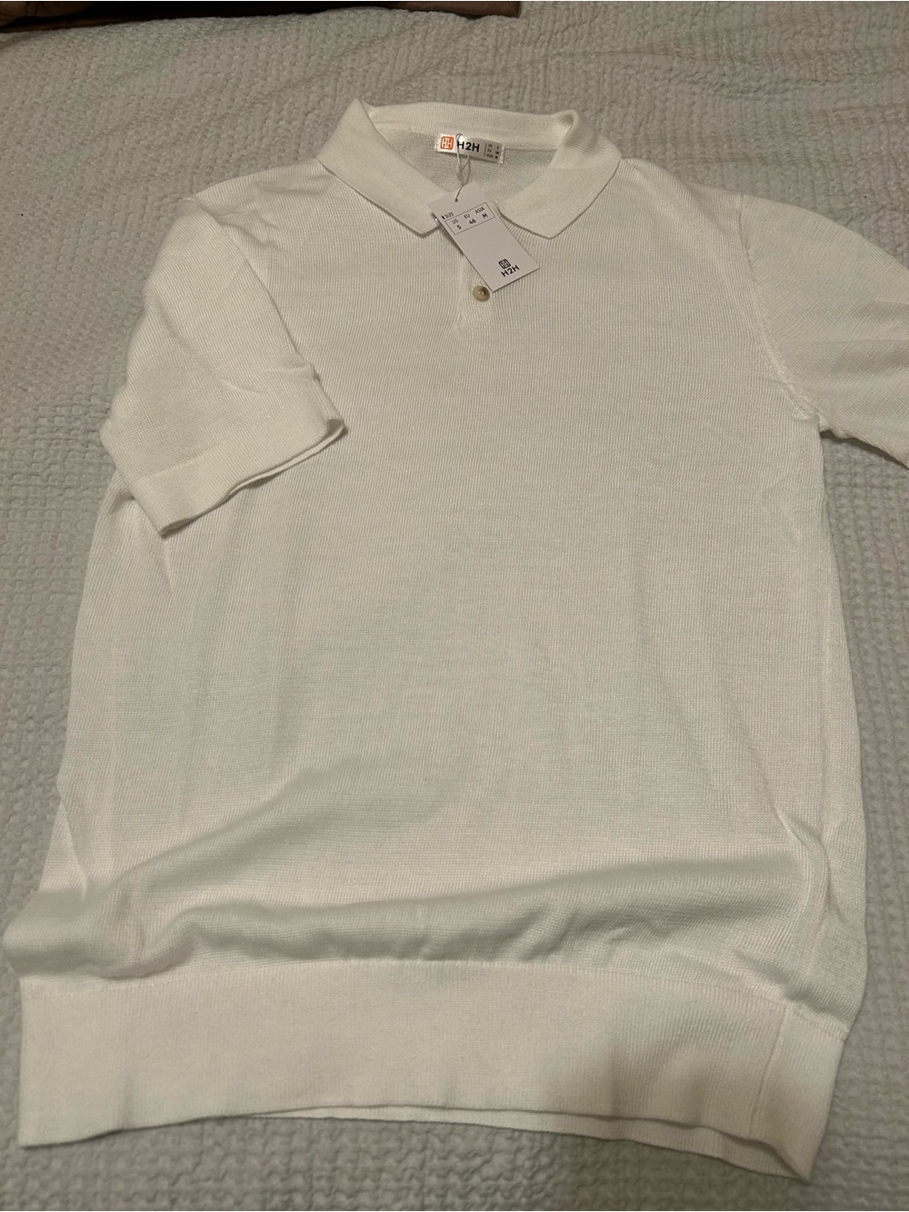 Men’s Off White H2H Shirt Sleeve Sweater  (s)